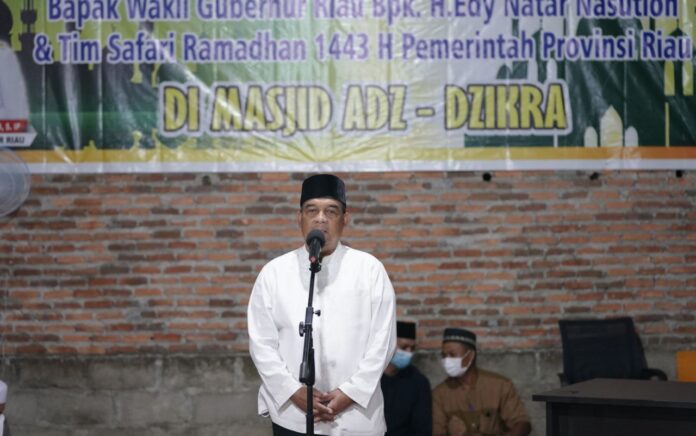 Awali Safari Ramadan di Rokan Hulu, Wakil Gubernur Riau Kunjungi Masjid Adz Zikra yang Punya Program Tahfidz Al Quran