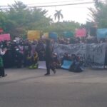 Tolak Putusan Bebas Pelaku Pelecehan Seksual Mahasiswi UNRI, Aliansi Perempuan Riau Peduli Demo di Kantor Kejati Riau