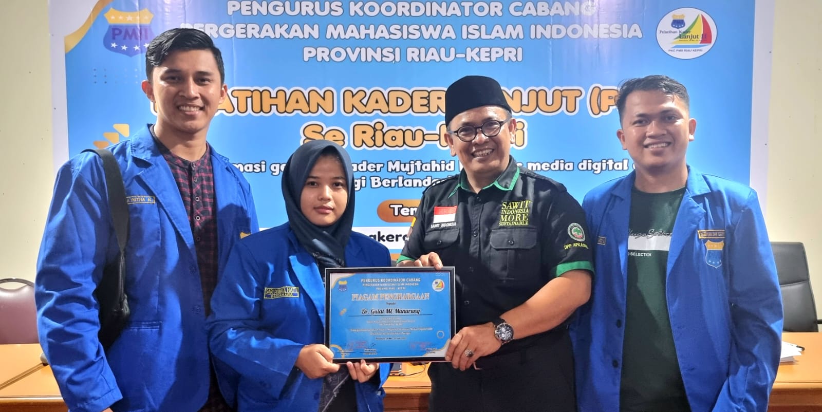 Gulat Manurung Jadi Pembicara di Pelatihan Kader Lanjut PMII Riau-Kepri