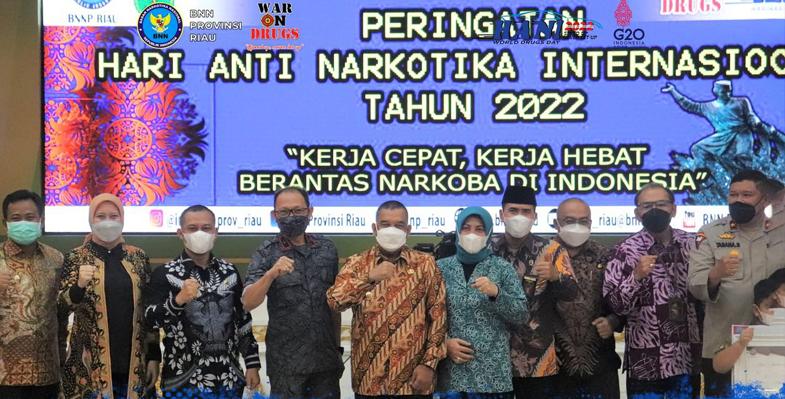 Peringati HANI 2022, BNNP Riau Punya 4 Strategi Perangi Narkoba