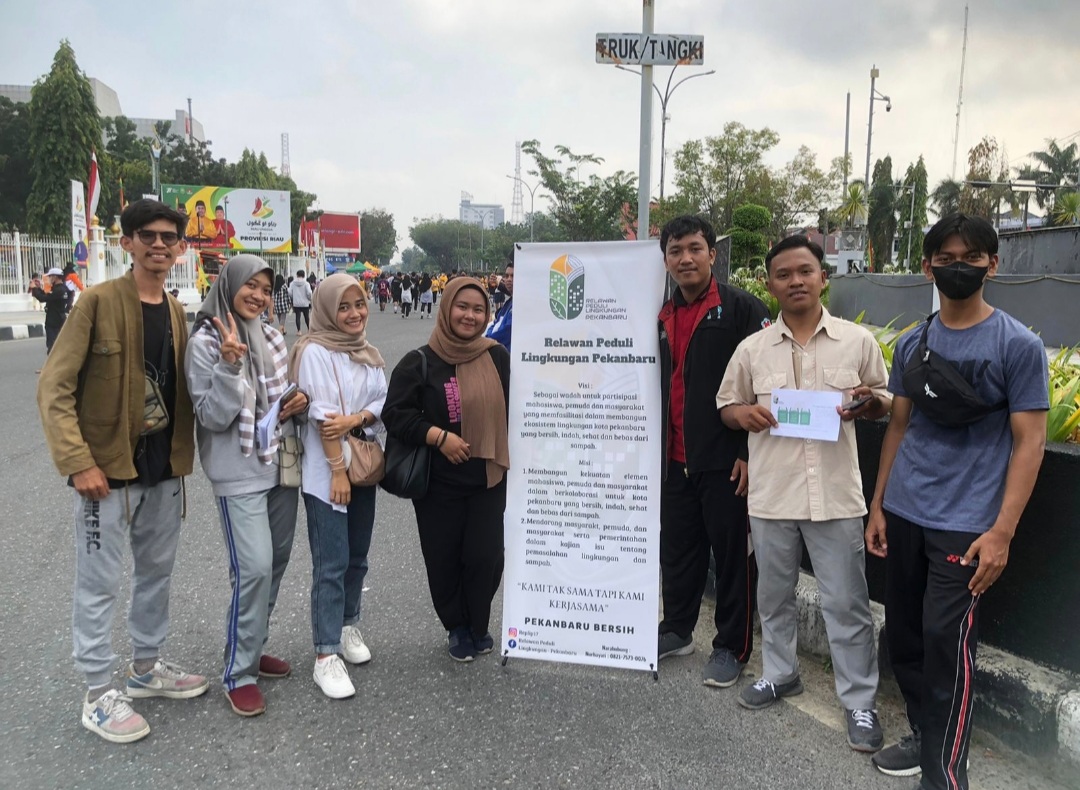 Relawan Peduli Lingkungan Kota Pekanbaru Ajak Masyarakat Peduli Masalah Sampah