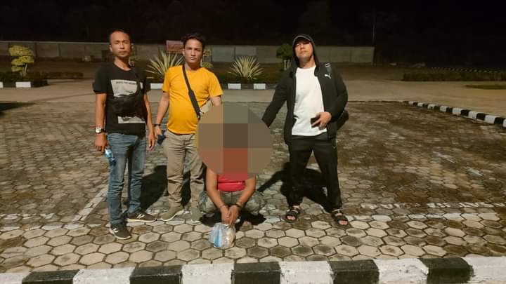 Miliki Sabu 11,45 Gram, Seorang Pria Diciduk Personil Sat Resnarkoba Polres Rohul