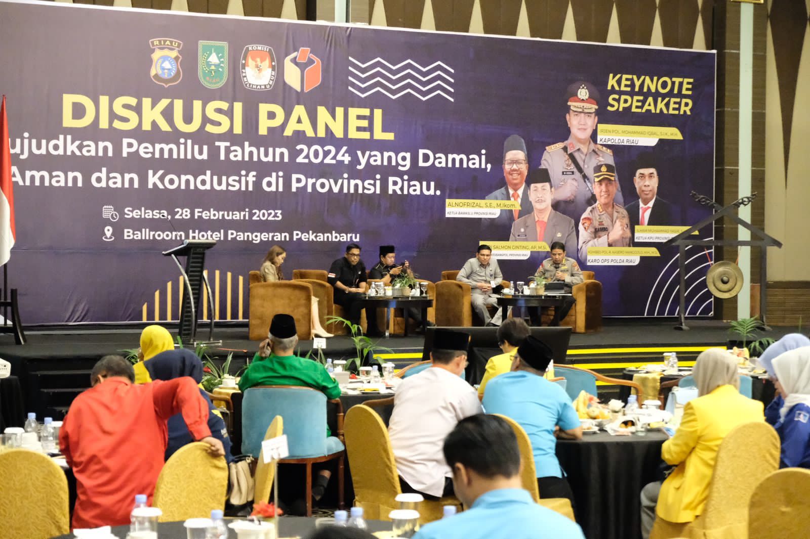 Polda Riau Inisiasi Diskusi Panel Bersama Penyelenggara dan Parpol